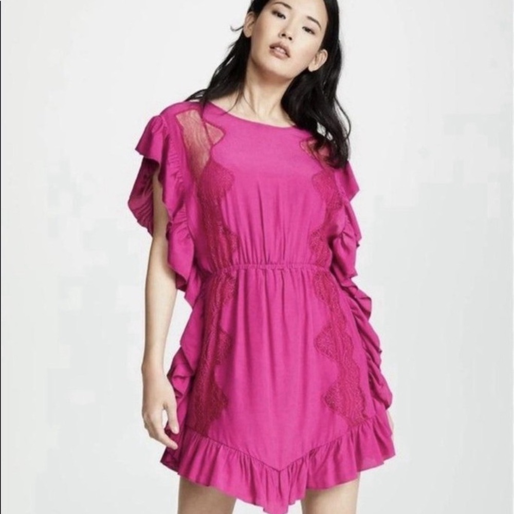 IRO Paris size 40/ 8 dress fuchsia